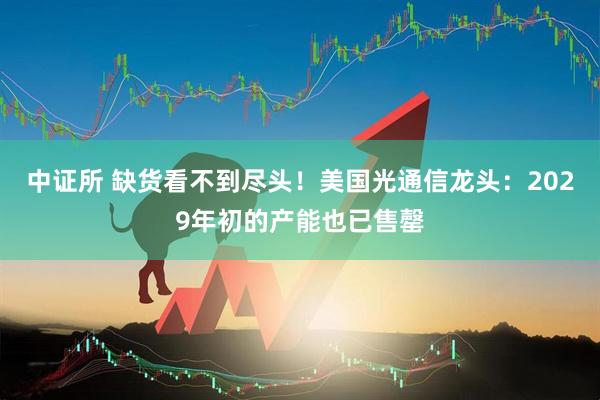 中证所 缺货看不到尽头！美国光通信龙头：2029年初的产能也已售罄