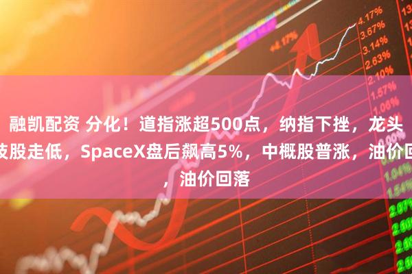 融凯配资 分化！道指涨超500点，纳指下挫，龙头科技股走低，SpaceX盘后飙高5%，中概股普涨，油价回落
